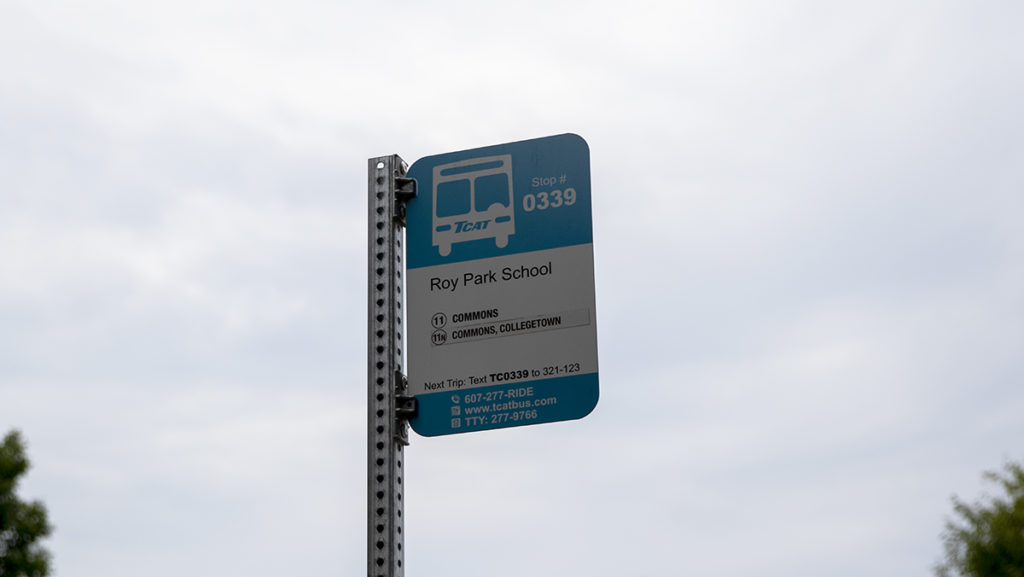 The college currently has a bus shelter near the Peggy Ryan Williams Center (PRW), but after receiving student feedback, decided to install another shelter outside of Park Hall.
