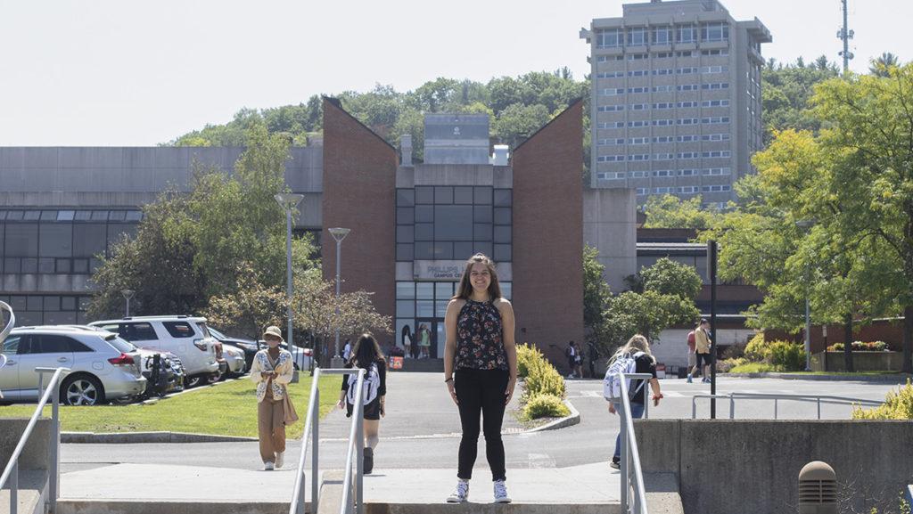 Sophomore Olivia Celenza reflects on her experience transitioning from remote classes to in-person class for the first time. She remained optimistic through remote learning and is estatic to be on campus.