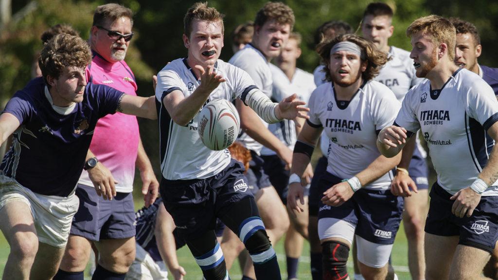 The Ithaca College club men's rugby team played its first game this season Sept. 18 in Niagara, New York, against Niagara University's club team