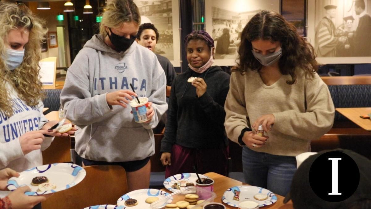 Nutrition club decorates cookies as part of a balanced, intuitive diet
