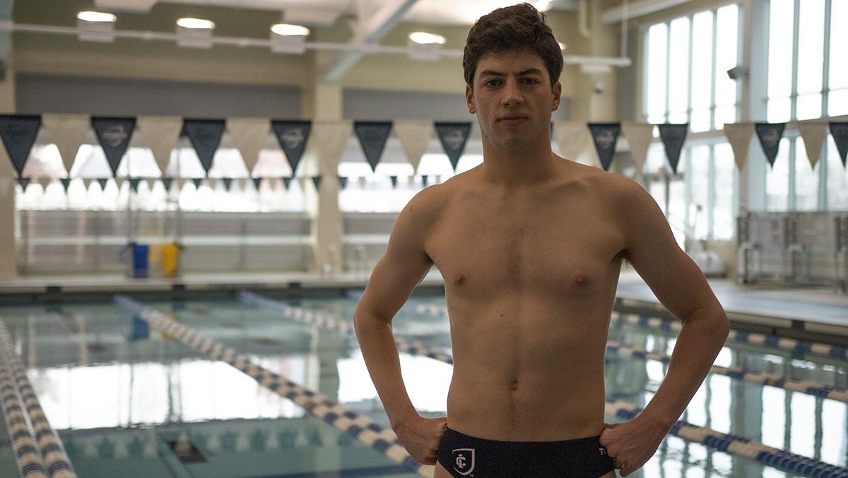 Senior swimmer steps up as leader for freshman