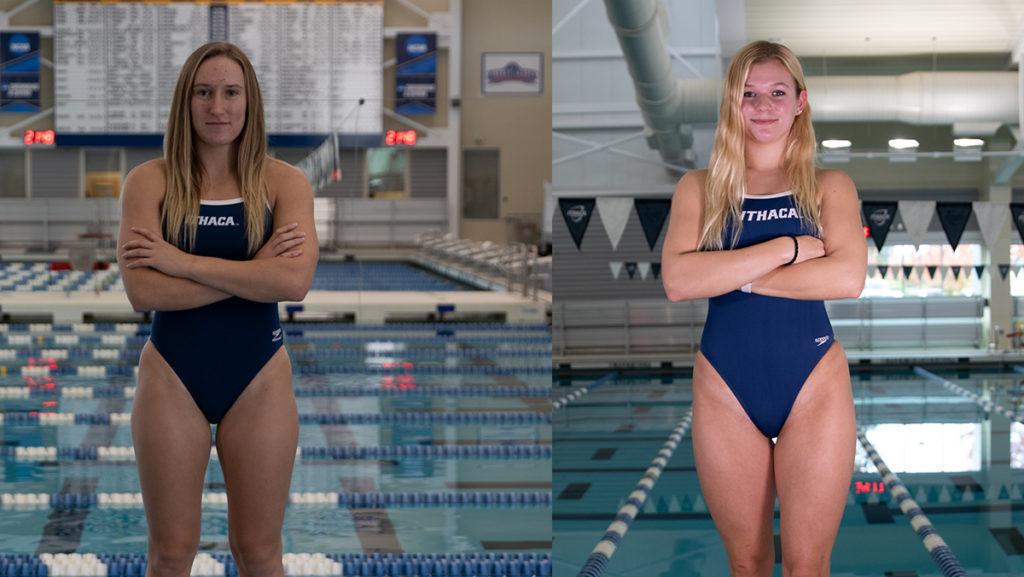 Graduate student Ava Lowell and junior Emily VanderSleen are set to lead the Bombers in diving and swimming, respectively. 