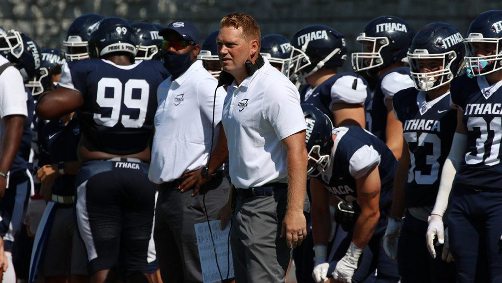 Dan Swanstrom, former Ithaca College head football coach, has left to become the offensive coordinator at the University of Pennsylvania. He posted a 32-11 record during his four seasons with the Bombers.