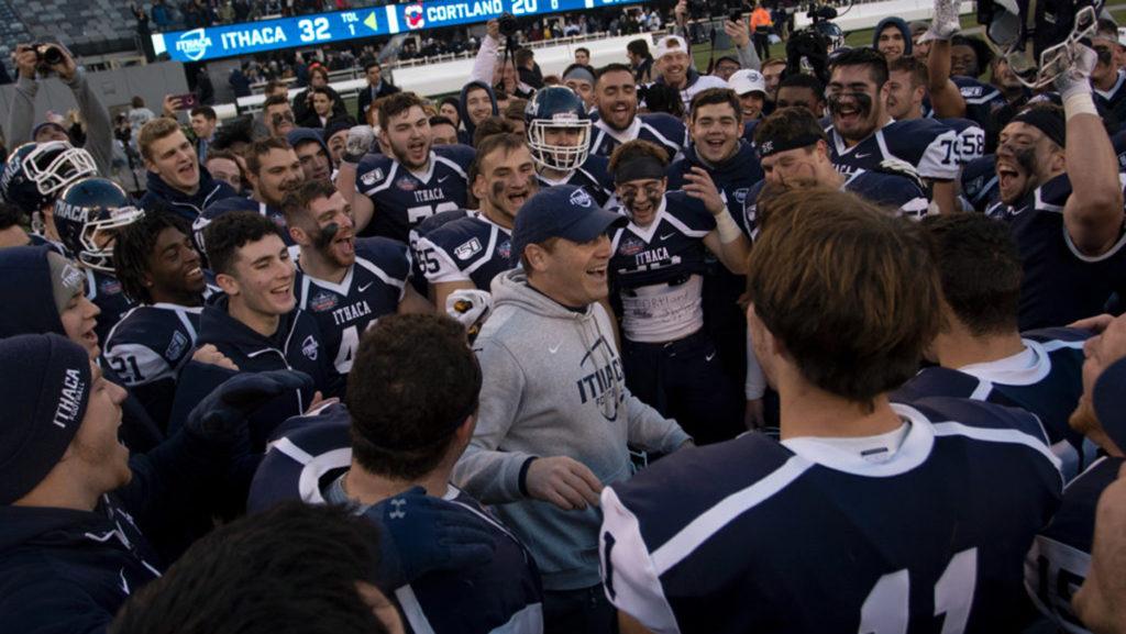 Ithaca College head coach Dan Swanstrom is leaving the football program to return to the University of Pennsylvania. The coach led the Bombers to a 32–11 record in four seasons. 