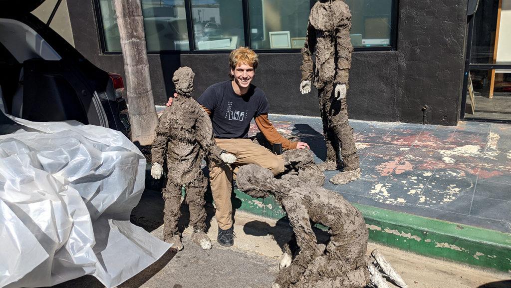 The sculptures were part of a 13-piece series made by IC alum Andrew Lackland ’21, with the intention to create conversations about climate change. 