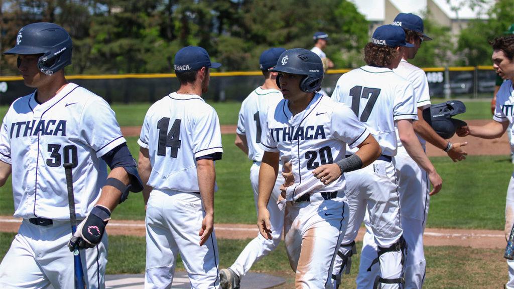 The Ithaca College baseball team dismantled the University of Rochester 18–5 in the Liberty League Championship game to earn its first Liberty League title in program history May 14.