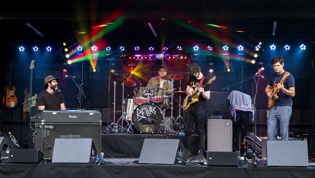 Ithaca local Jonathan Petronzio ’04 performs Aug. 18 at the Ithaca Night Bazaar for the first time with his experimental funk and reggae music project, Road Man. The Ithaca Night Bazaar, which runs monthly from May to September, welcomes diverse local and regional artists and musicians to the Ithaca Farmers Market.