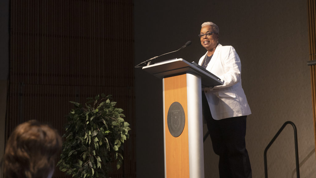Ithaca College President La Jerne Cornish took office in March 2022 after serving as interim president since August 2021. Prior to becoming president, she served as the provost and executive vice president of academic affairs.