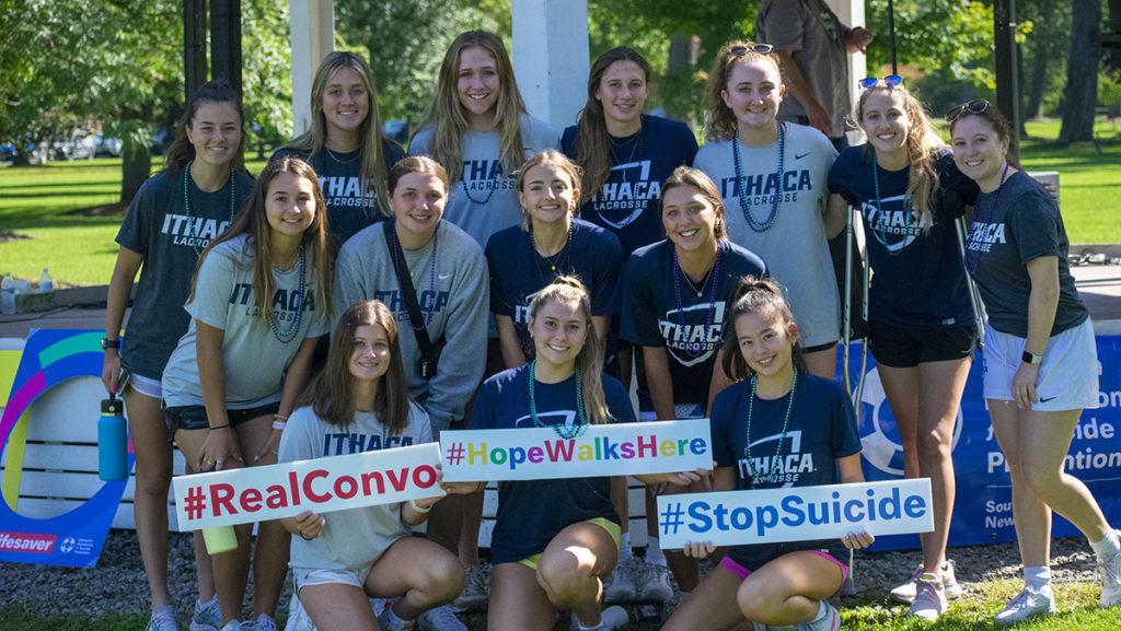 The women’s lacrosse team raised money for suicide prevention and Alzheimers awareness Sept. 10. The team split into two groups to be able to attend both of the walks, which were at the same time.