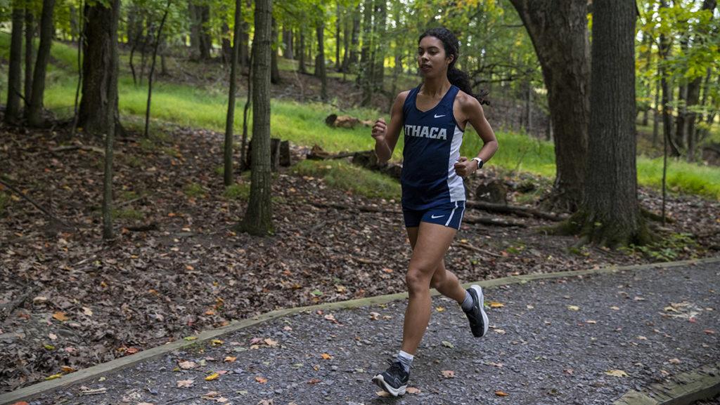 First-year student runner Jessica Goode has been the Ithaca College women’s cross-country team’s fastest racer in all three races so far this season.