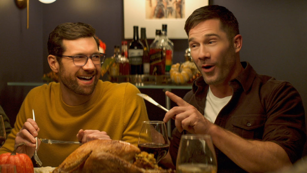 From left, Bobby (Billy Eichner) and Aaron (Luke Macfarlane) find a connection despite both of them having serious commitment issues.