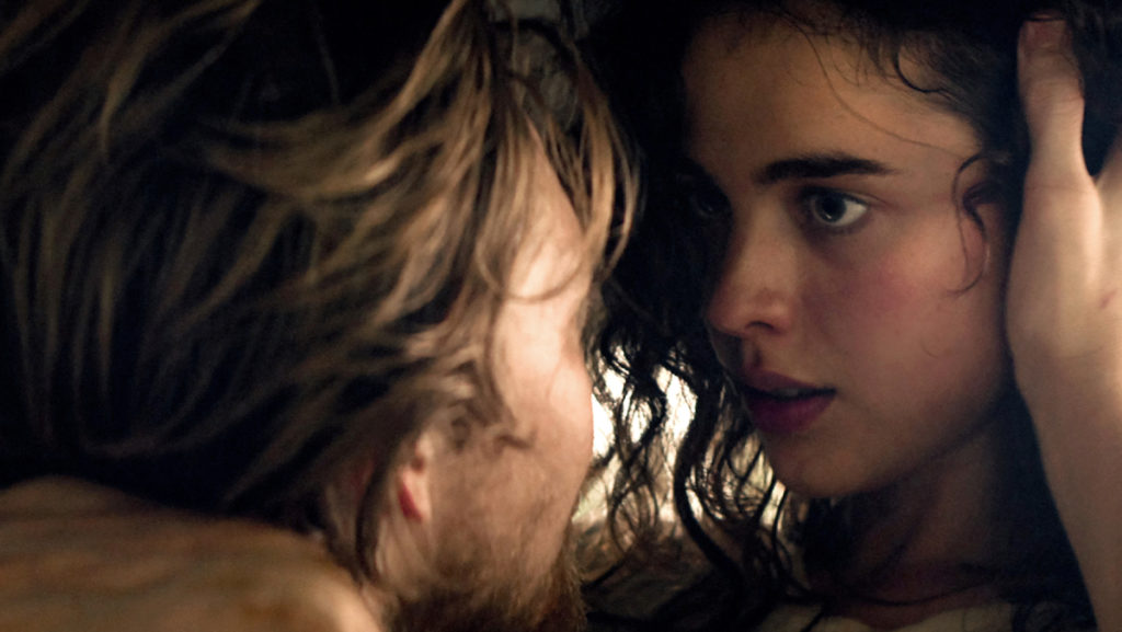 From left, a British businessman (Joe Alwyn) and an American journalist (Margaret Qualley) fall in love, finding themselves entangled in a dark web of crime.