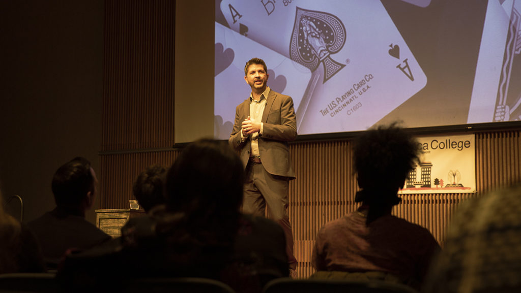 John Guastaferro, a magician and executive director of Hyundai Hope on Wheels Foundation and Genesis Inspiration Foundation, presented “Wonder is One Degree Away.”