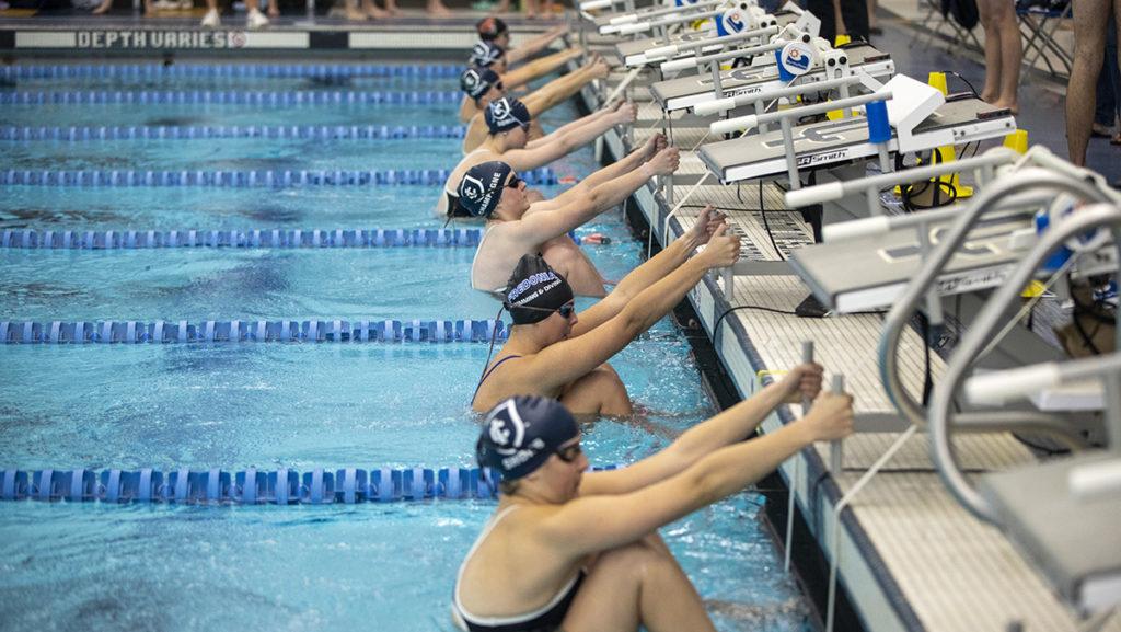 Ithaca College’s men’s and women’s swimming and diving teams dominated against opponents from SUNY Fredonia, William Smith College and Buffalo State College at their first meet of the season Oct. 15 in the Kelsey Partridge Natatorium.