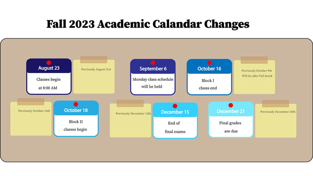 College+announces+changes+to+Fall+2023+academic+calendar