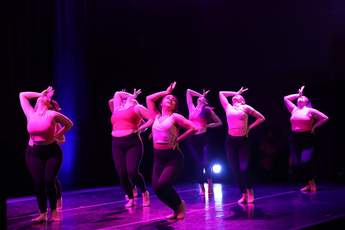 IC Defy dancers perform together during their fall show "Emergence" on Dec. 3 in Emerson Suites. Ana Gavilanes/The Ithaca