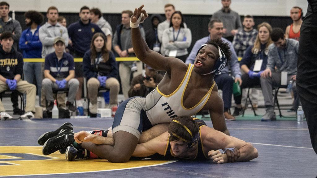 Sophomore Wenchard Pierre-Louis won his weight class to advance to the National Championship, one of four Bombers to qualify.