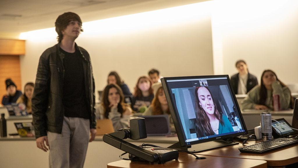 On Feb. 27, Ithaca College’s chapter of NYFTSA invited Amanda Cerruti ’19, who currently works for Access Hollywood, to speak with students.