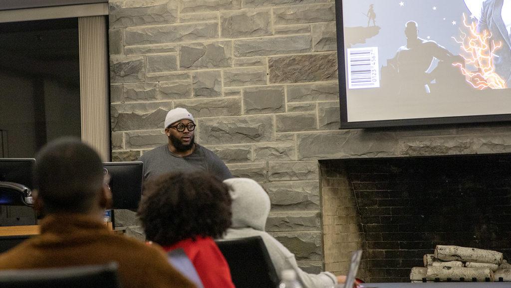 RaKim Lash, former assistant director for Multicultural Affairs at the college, hosted the We Are Black Cosplay talk Feb. 23 to promote inclusion in pop culture communities.