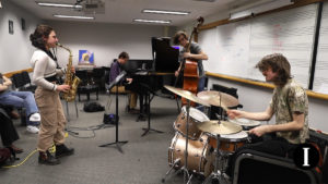 students playing instruments