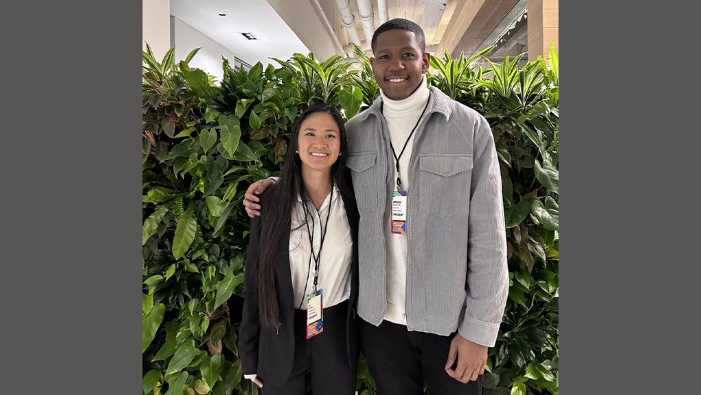 From left, seniors Li de Jong and Steven Howard are a part of the American Advertising Federations Most Promising Multicultural Student Program for its 26th year.
