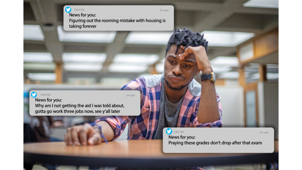 Use of Twitter questioned in college town stress study
