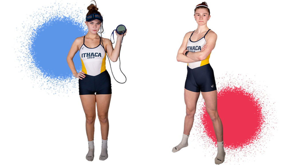 From left, senior coxswain Carlie Wohlfahrt and graduate student Allison Arndt of the Ithaca College womens rowing team look to pursue their first national title since 2005.