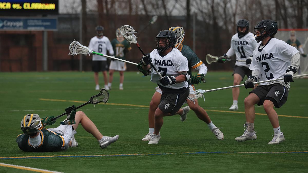Men’s lacrosse secures comeback win against the Golden Knights