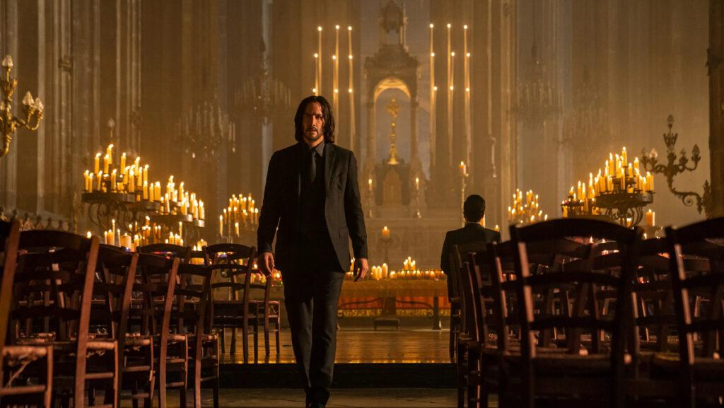 John Wick (Keanu Reeves) travels around the world as a wanted man, seeking out powerful players in John Wick: Chapter 4.