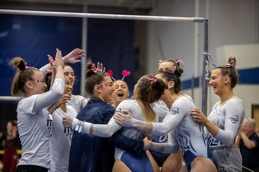 The Ithaca College gymnastics team ranked fourth out of 84 teams in the WCGA academic rankings. The team achieved its highest ranking in school history.