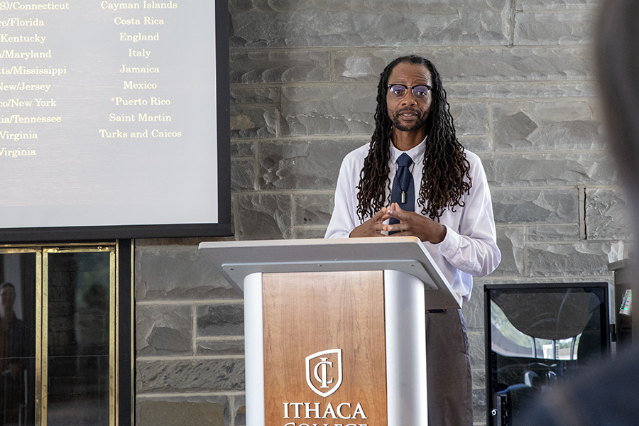 Leon Holden, the first candidate for the director of Staff Equity, Inclusion, and Belonging position, spoke with staff in an open session Sept. 5.