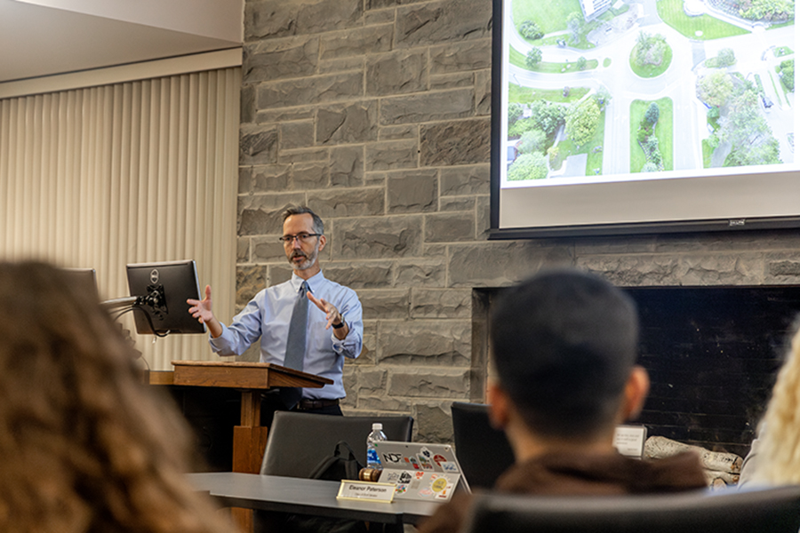  Tim Downs, chief financial officer and vice president of finance and administration,  highlighted changes the college made over the summer and future plans for the college during the Oct. 9 Student Governance Council meeting.