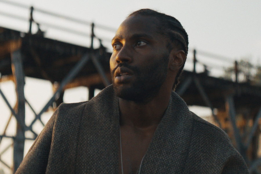 Joshua (John David Washington) in The Creator, a movie that illustrates a world in an endless war with artificial intelligence.