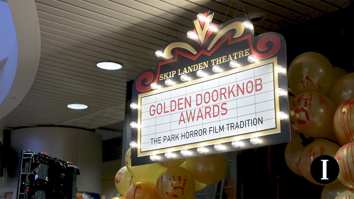 On the blood-red carpet at the 54th Annual Golden Doorknob Awards