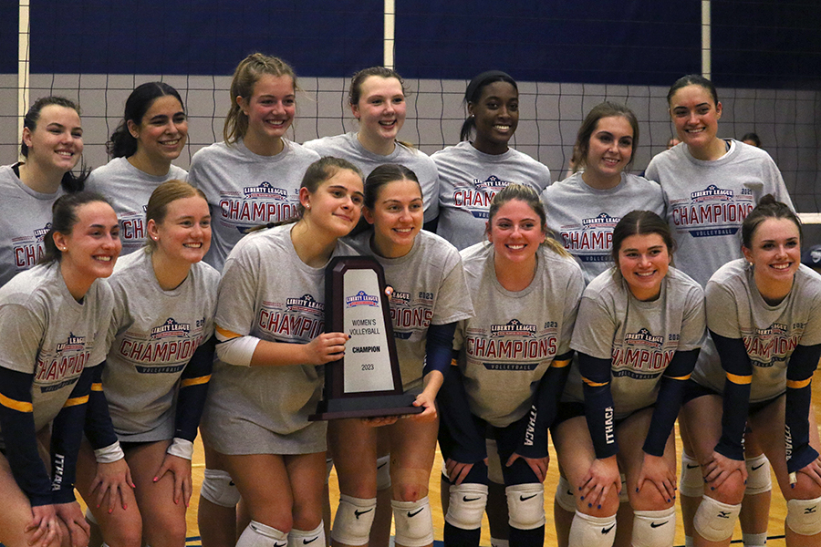 For the second year in a row, the Ithaca College volleyball team came out victorious in the Liberty League championship game on Nov. 11, sweeping the William Smith College Herons, 3–0, in the Ben Light Gymnasium.