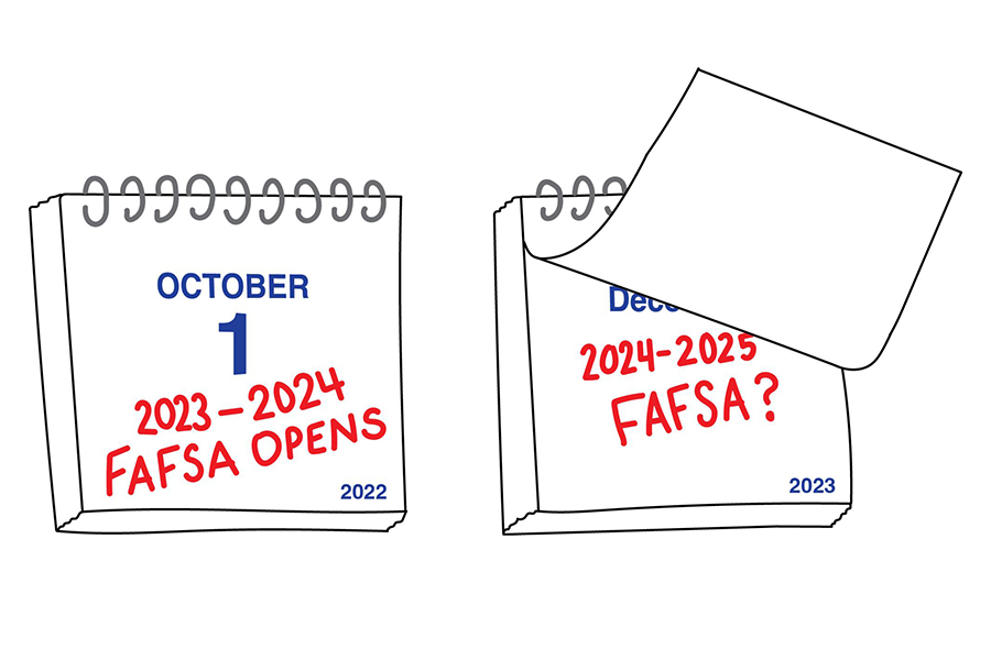 The FAFSA form for this upcoming year will be released on an unspecified date in December 2023 with several updates. In past years the form has been available starting Oct. 1.
