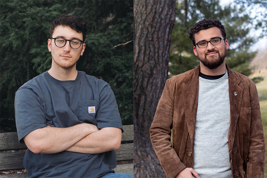 From left, Cornell senior Patrick Kuehl, Fourth Ward alderperson elect, and Jorge DeFendini, incumbent Fourth Ward Alderperson. Kuehl received 49 votes in the general election while Defendini received 40. 