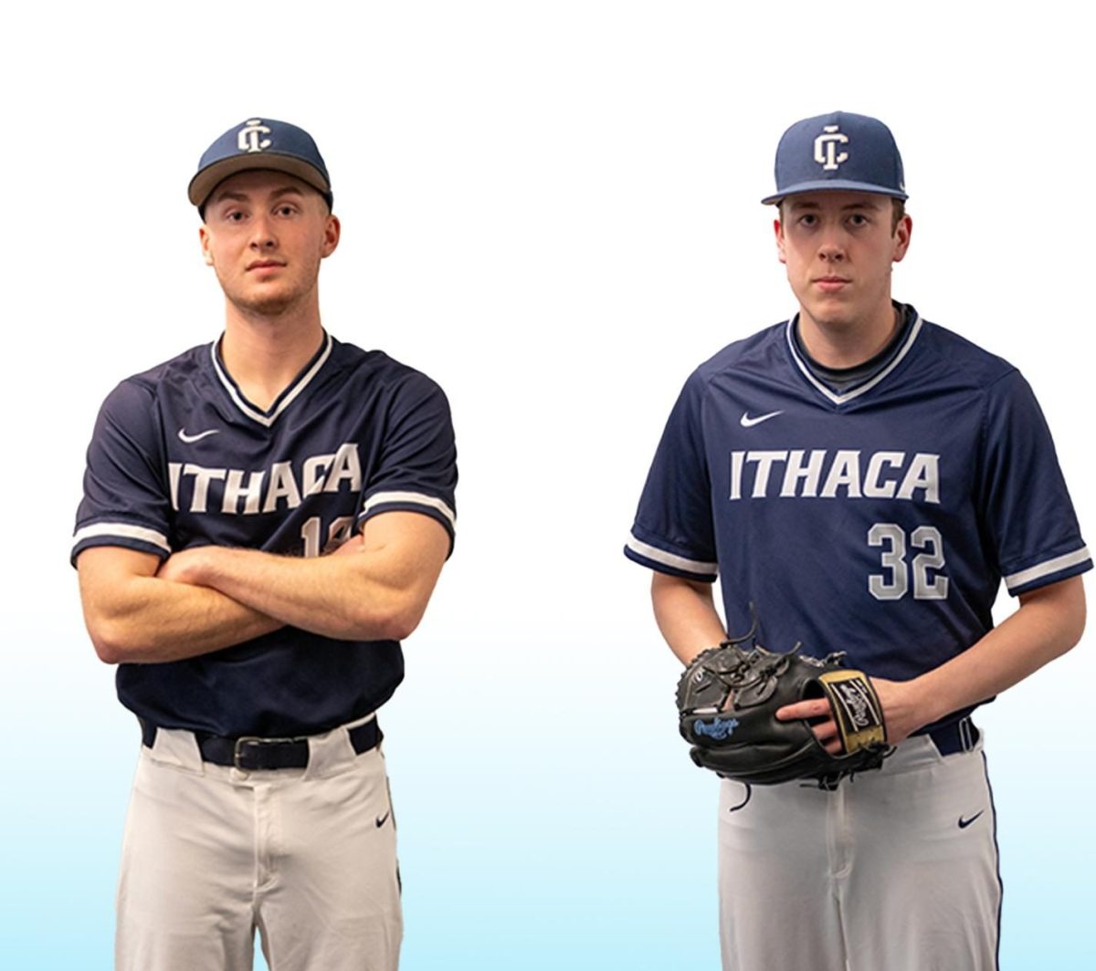 From, left senior third baseman Ethan Rothstein and sophomore pitcher Jack Colyer have big hopes for this season and aim to win the Liberty League for the third year in a row.