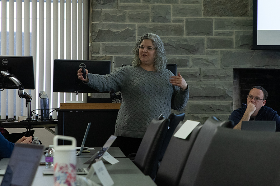 The faculty council heard the Provost report and study abroad updates from Rachel Gould, senior director of study abroad in the Office of International Programs April 2. 