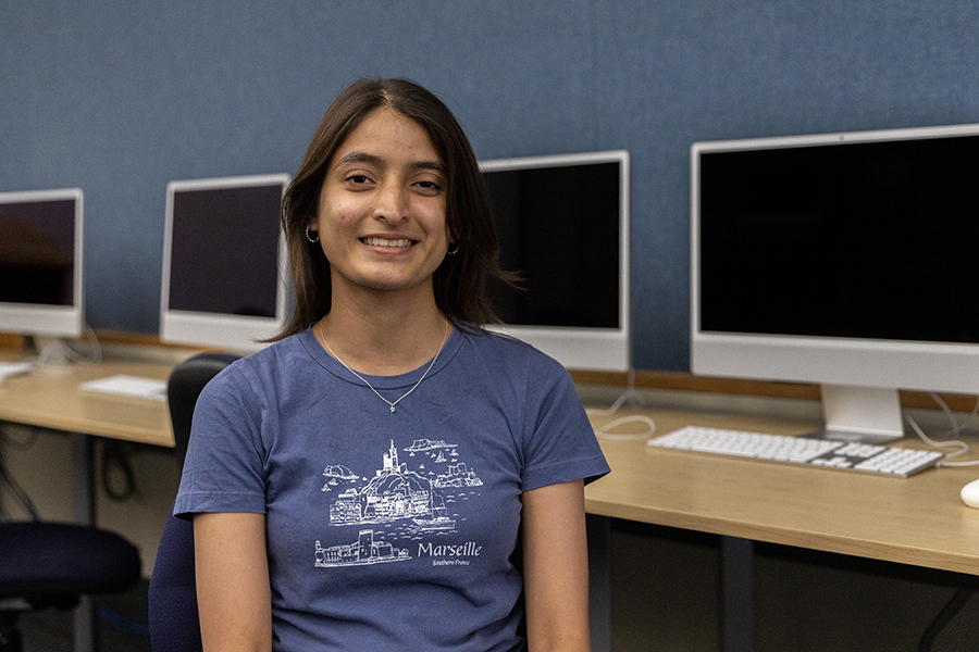 Seniors Surya Sharma and Vanessa Mpofu created ICGenius through their research as summer scholars.