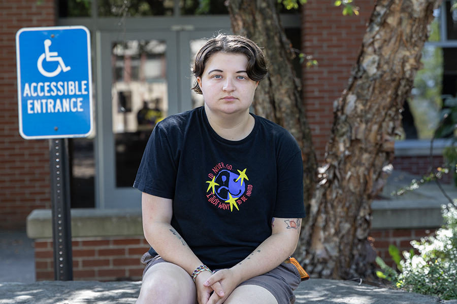 Junior Flynn Davidson, a speech language and pathology major, co-created the Disabled Students' Alliance to fill a programming vacancy for students on campus.