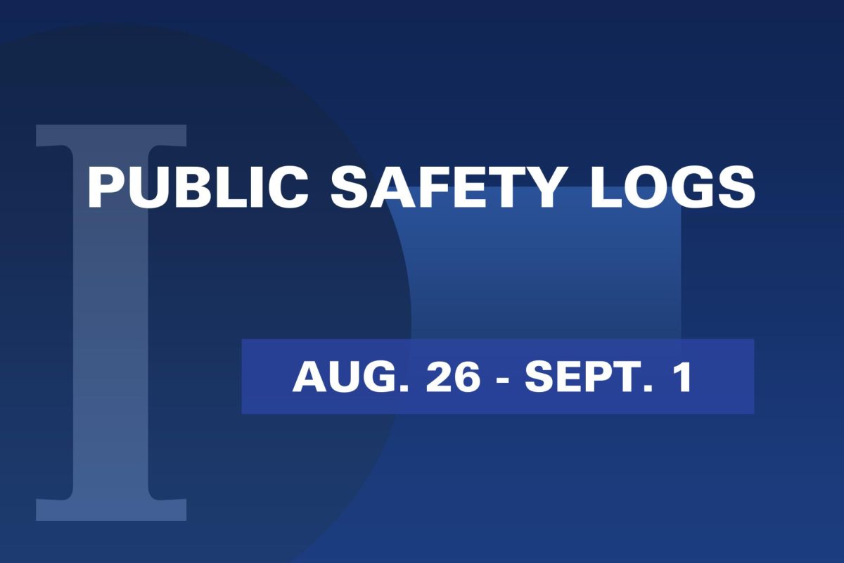 Public Safety Logs 8/26-9/01