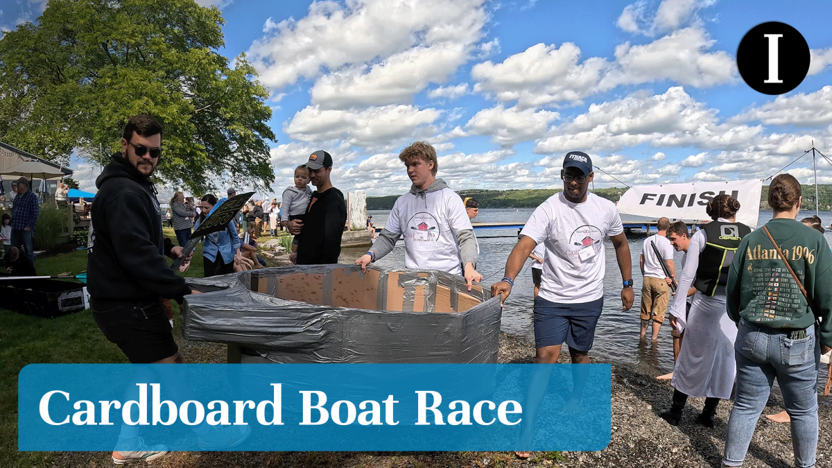 Ithaca Yacht Club launches cardboard boats