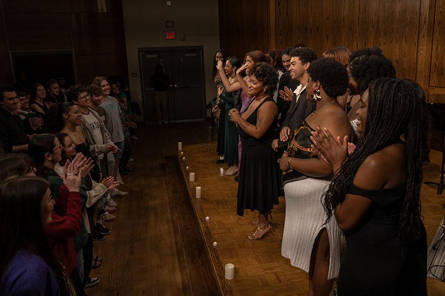 The Black Artists United jazz fundraiser featured 14 different live performances from student musicians. The event encouraged a cocktail attire dress code and offered food and drinks. 