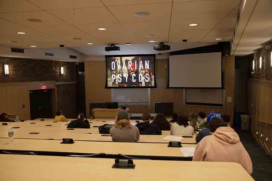 On Oct. 7, the 12th screening of Cine con Cultura for the Kate Trumbull-LaValle and Johanna Sokolowski documentary “Ovarian Psycos” was held in Textor 101 at Ithaca College.