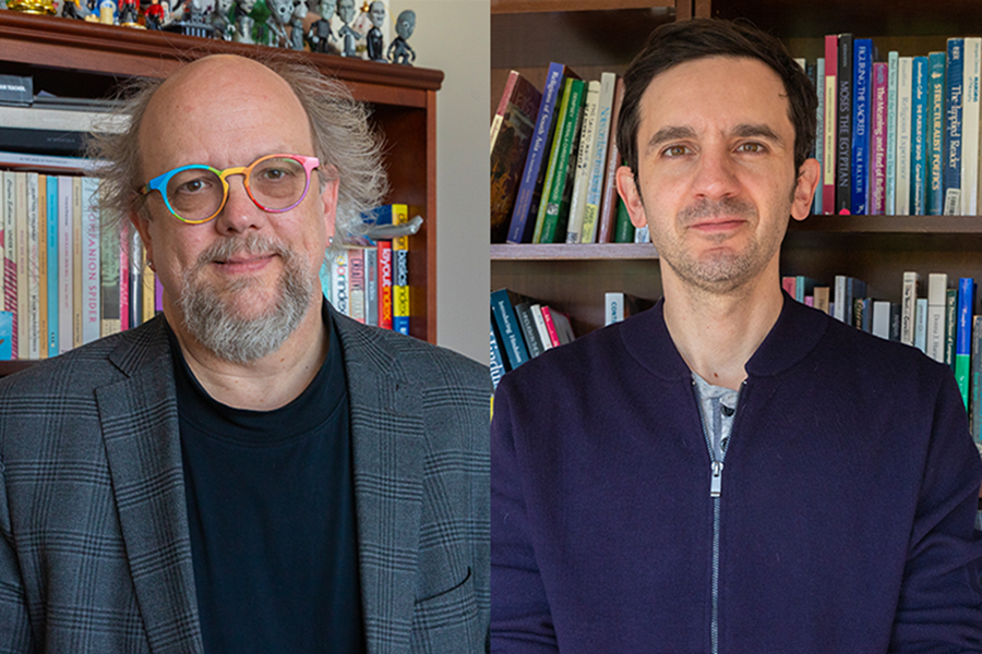 Eric Steinschneider, associate professor in the Department of Philosophy and Religion, and Eric Machan Howd, director of extended studies, are co-founders of the certificate program. 