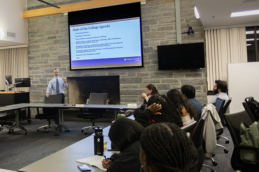 Tim Downs, vice president for finance and administration and chief financial officer, spoke with SGC about the 1.27% drop in enrollment at the college. 
