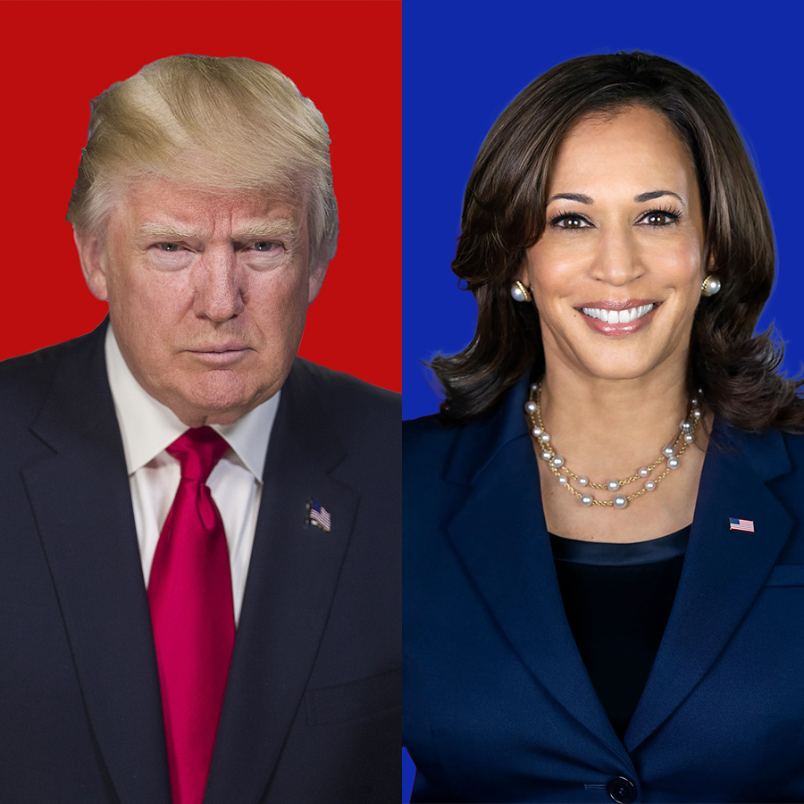 Donald Trump, Kamala Harris