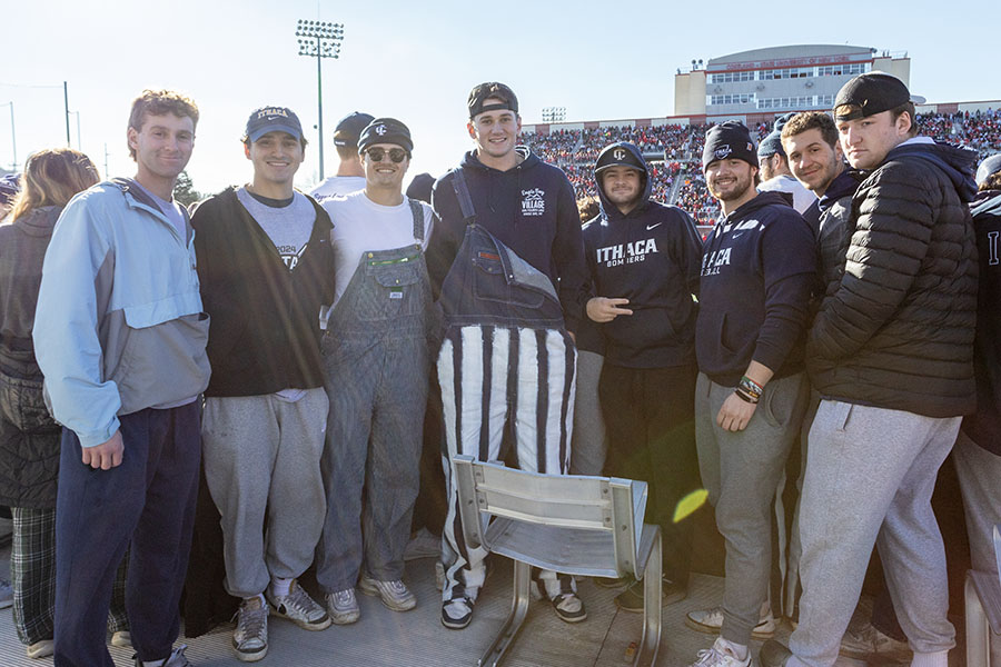 The Ithaca College and SUNY Cortland football teams renewed their rivalry in the 65th annual Cortaca Jug game on Nov. 16, with the Bombers falling to the Red Dragons, 28-17.