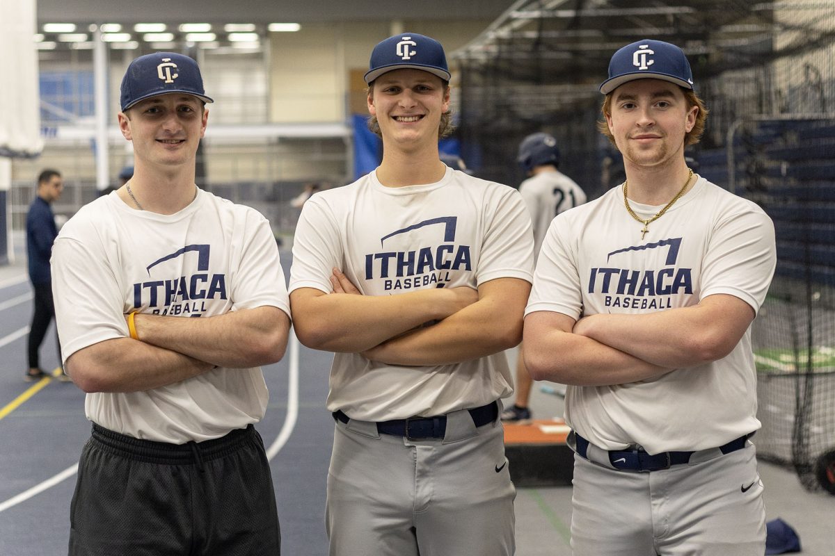 Pitchers Sean Minnick (left), Reed Bailey (middle) and Ryan Kane (right) look to bounce back from elbow surgery and make an impact for the baseball team.  